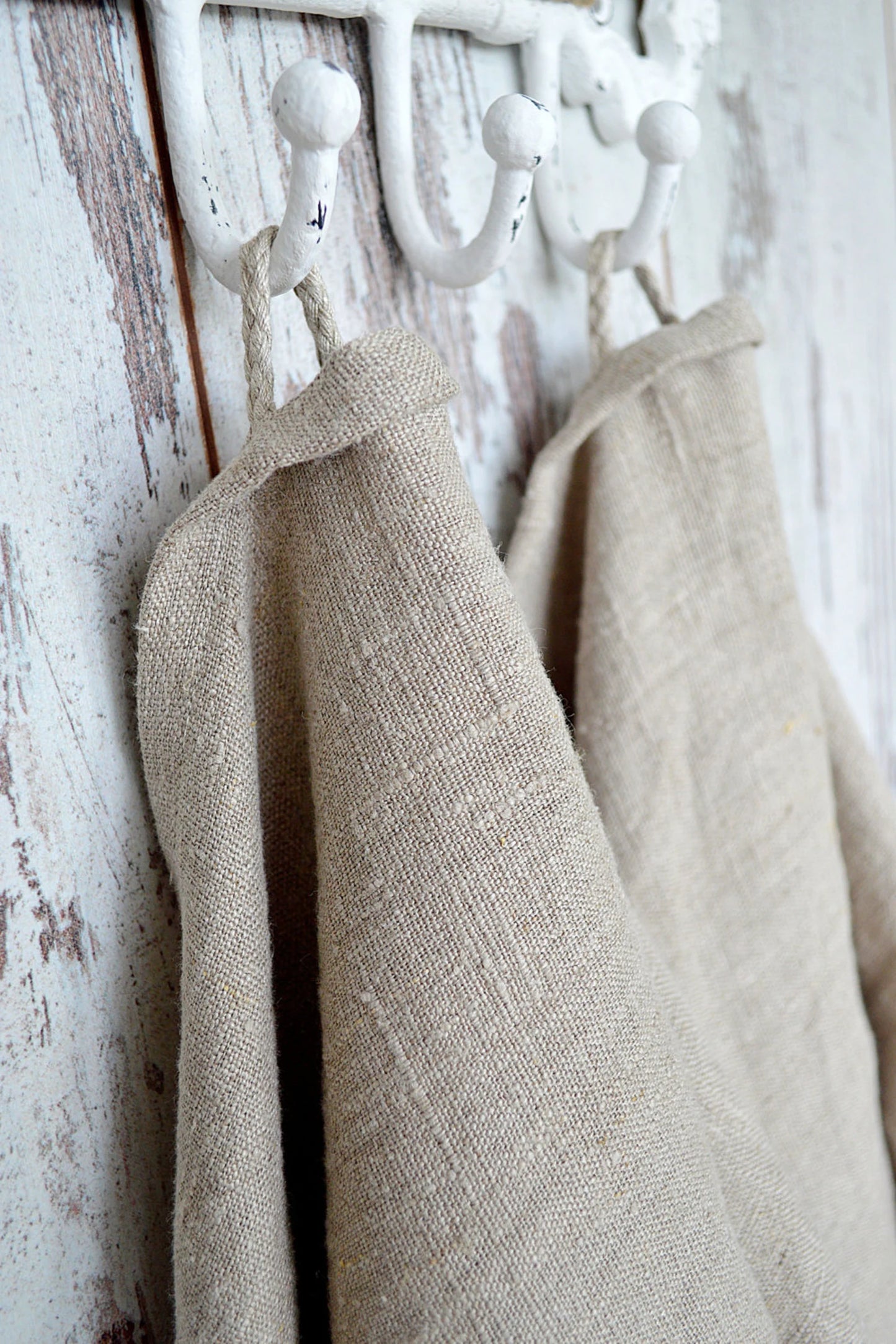 Thick Linen towels / Natural undyed linen towel / Simple rustic hand face tea dishcloths towels / Washed rough linen